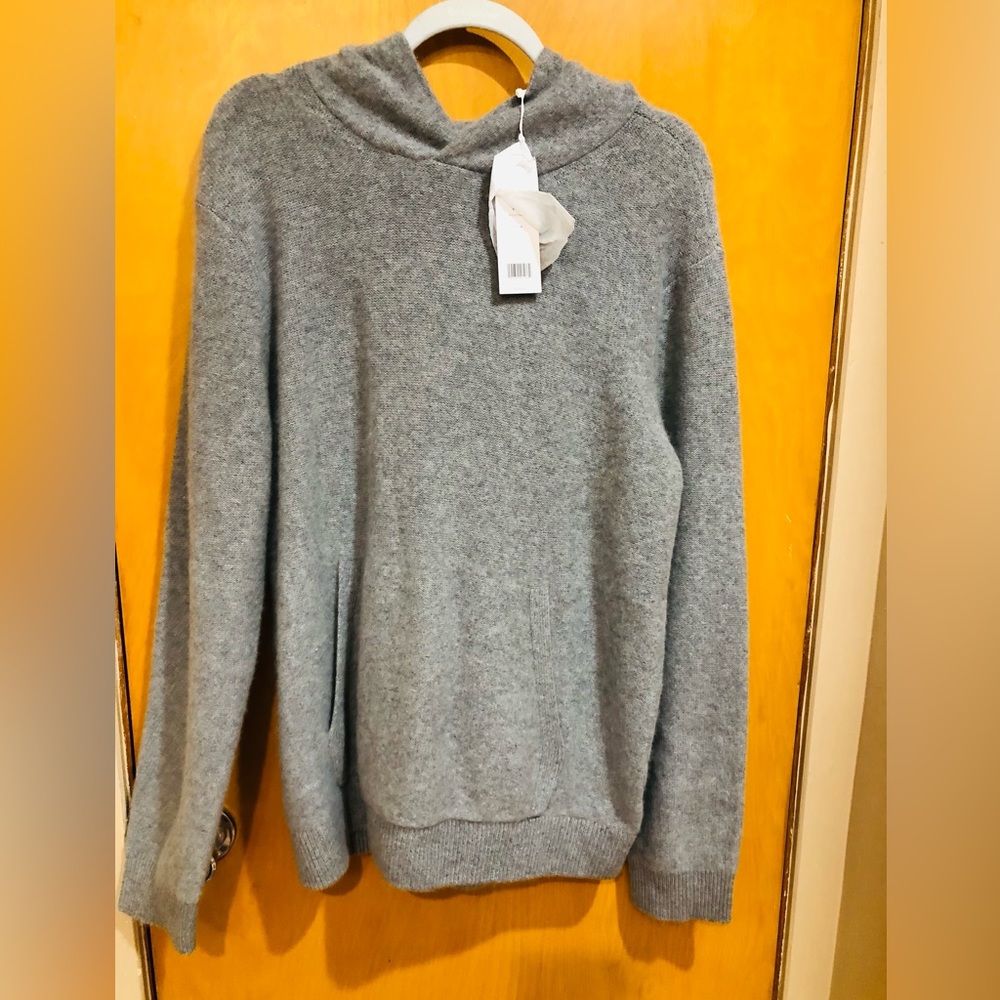 Vince Men's Wool Cashmere Pullover Hoodie